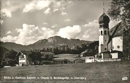 Oberau Berchtesgaden Oberau Berchtesgaden Untersberg Kirche Gasthaus Auerwirt x / Berchtesgaden /Berchtesgadener Land LKR