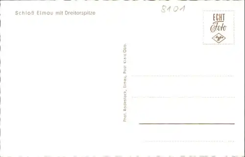 Elmau Elmau Schloss Dreitorspitze * / Kruen /Garmisch-Partenkirchen LKR