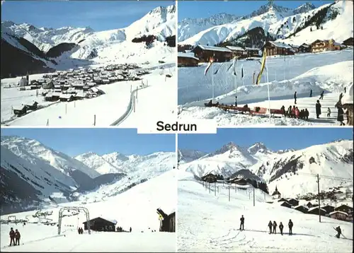 Sedrun Sedrun Milez Eisplatz Skilift Valtgeva Surrein x / Sedrun /Bz. Surselva