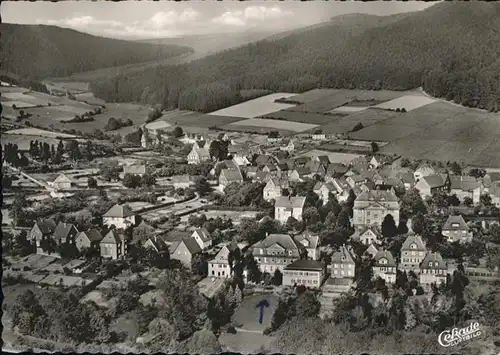 Fredeburg Schmallenberg Fredeburg Schmallenberg Sanatorium Haus Monika Fliegeraufnahme * / Schmallenberg /Hochsauerlandkreis LKR