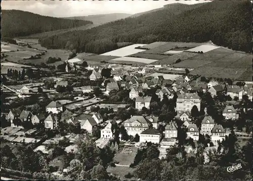 Fredeburg Schmallenberg Fredeburg Schmallenberg Sanatorium Haus Monika Fliegeraufnahme  * / Schmallenberg /Hochsauerlandkreis LKR