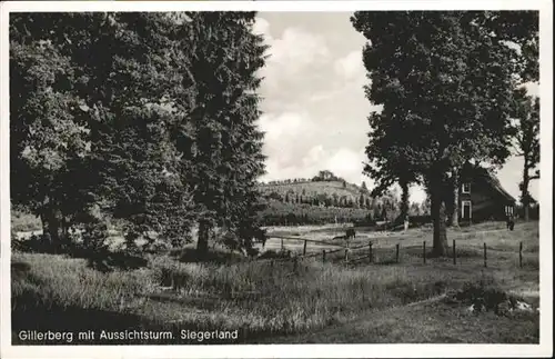 Allenbach Siegen [Verlag Gustav Schoeler] Gillerberg Aussichtsturm *