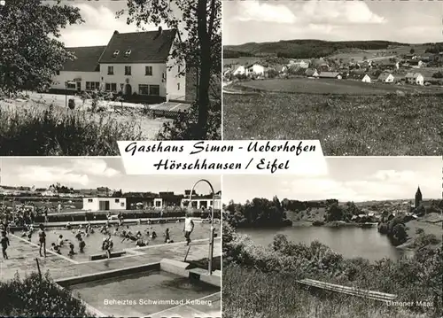 Hoerschhausen Gasthaus Simon Ueberhofen Schwimmbad *