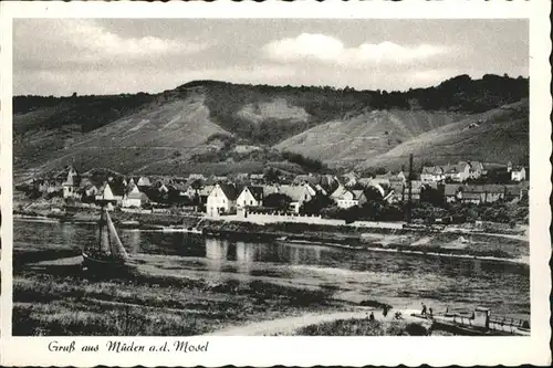 wb07690 Mueden Mosel Mueden Mosel  * Kategorie. Mueden (Mosel) Alte Ansichtskarten