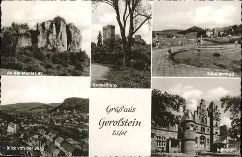 Gerolstein Munterley Kasselburg Schwimmbad Bahnhof  x