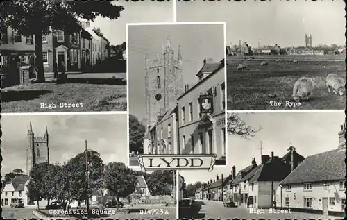 Lydd High Street Coronation Square Rype Schafe *