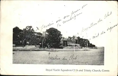Cowes Trinity Church Royal Yacht Squadron Club x