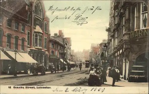 Leicester United Kingdom Leicester Granby Street Kutsche  x / Leicester /Leicestershire