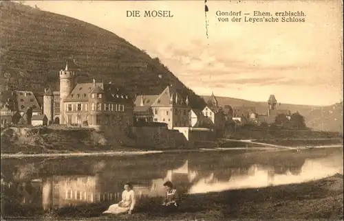 Gondorf Mosel Gondorf Schloss von der Leyen Mosel x / Kobern-Gondorf /Mayen-Koblenz LKR