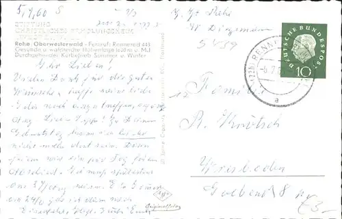 Rehe Christlichers Erholungsheim x