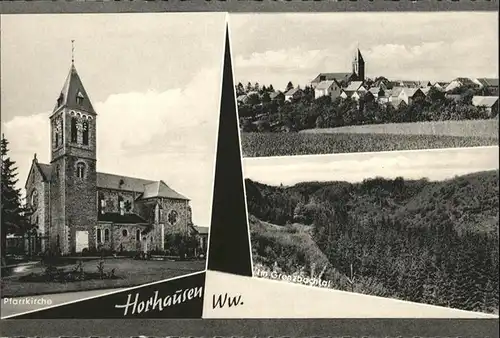 wb12654 Horhausen Westerwald Westerwald Kirche Grenzbachtal * Kategorie. Horhausen (Westerwald) Alte Ansichtskarten