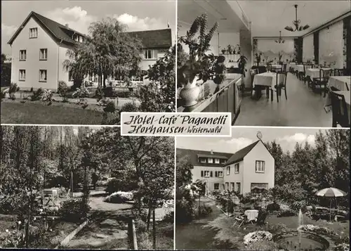 wb12827 Horhausen Westerwald Hotel-Cafe Paganetti Kategorie. Horhausen (Westerwald) Alte Ansichtskarten