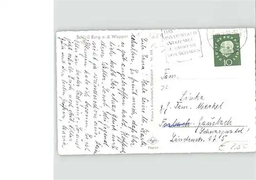 Schloss Burg Wupper x