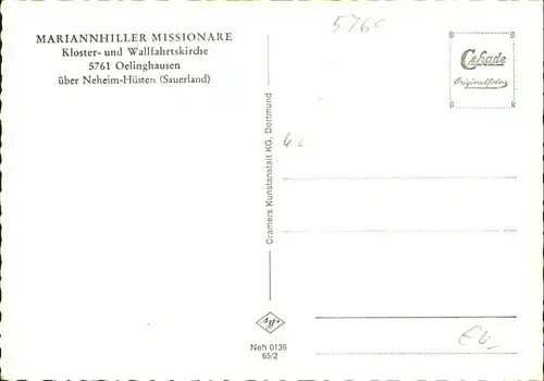 Oelinghausen Mariannhiller Missionare *