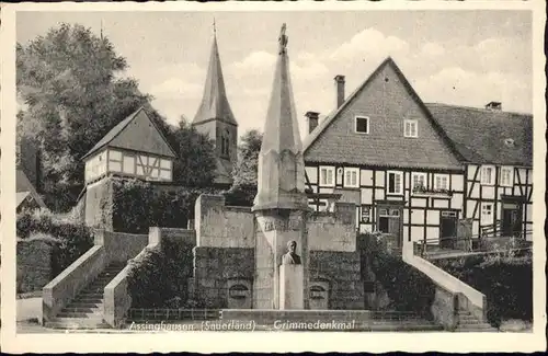 Assinghausen Grimme Denkmal  *