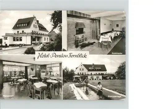 Huemmerich Westerwald Hotel-Pension Fernblick Kneippanlage Kaminecke * / Huemmerich /Neuwied LKR