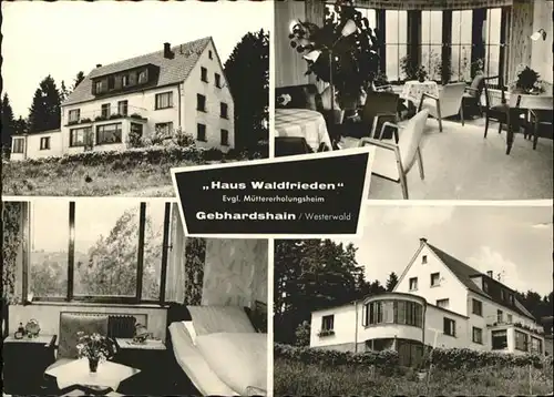 Gebhardshain Haus Waldfrieden Muettererholungsheim x
