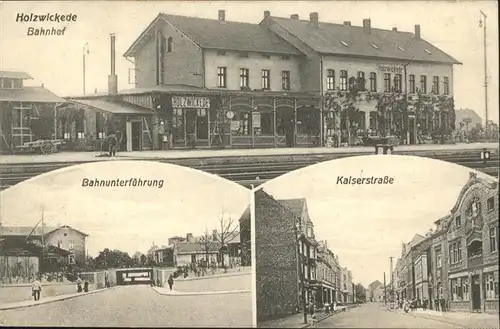 Holzwickede Bahnunterfuehrung Kaiserstrasse Bahnhof  *