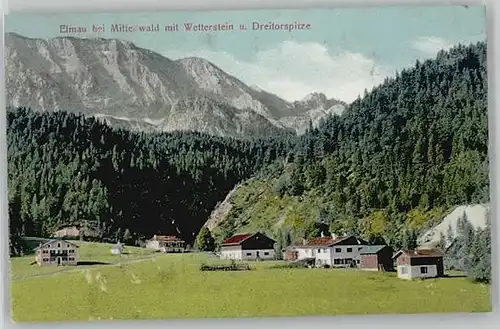 Elmau Elmau bei Mittenwald Wetterstein ungelaufen ca. 1920 / Kruen /Garmisch-Partenkirchen LKR