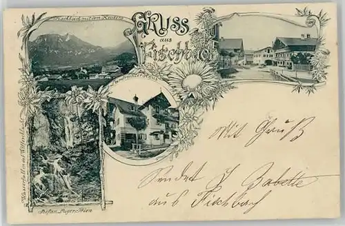 Fischbach Inn Heuberg Wolfsschlucht Wasserfall Landrichterhaus x 1898