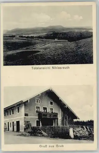 Niklasreuth Niklasreuth Grub ungelaufen ca. 1920 / Irschenberg /Miesbach LKR