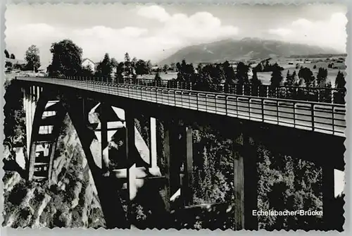 Bad Bayersoien Bad Bayersoien Echelsbacherbruecke ungelaufen ca. 1955 / Bad Bayersoien /Garmisch-Partenkirchen LKR