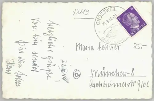 Grossweil [Stempelabschlag] x 1944