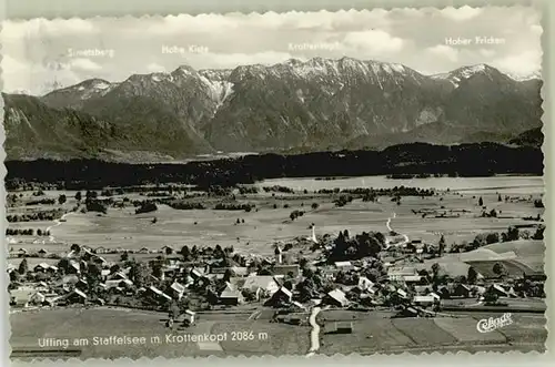 Uffing Staffelsee Uffing Staffelsee Fliegeraufnahme ungelaufen ca. 1955 / Uffing a.Staffelsee /Garmisch-Partenkirchen LKR