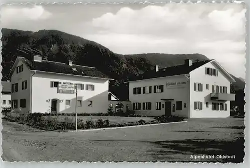 Ohlstadt Ohlstadt Alpenhotel ungelaufen ca. 1955 / Ohlstadt /Garmisch-Partenkirchen LKR