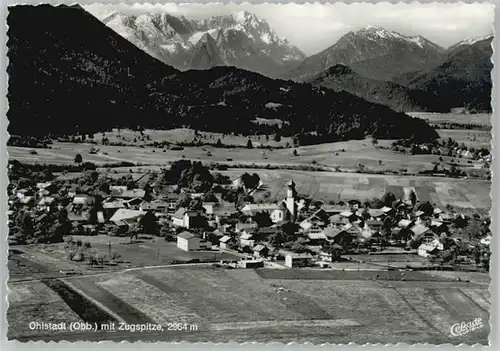 Ohlstadt Ohlstadt Fliegeraufnahme ungelaufen ca. 1965 / Ohlstadt /Garmisch-Partenkirchen LKR