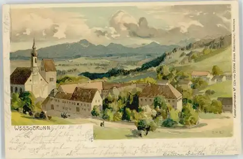 Wessobrunn Kuenstlerkarte x 1900