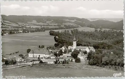 Rottenbuch Oberbayern Rottenbuch Oberbayern Fliegeraufnahme ungelaufen ca. 1955 / Rottenbuch /Weilheim-Schongau LKR