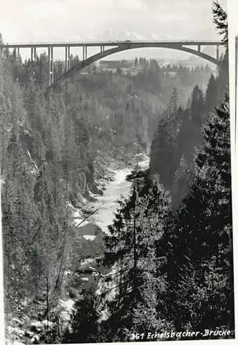 Bad Bayersoien Bad Bayersoien Echelsbacherbruecke ungelaufen ca. 1955 / Bad Bayersoien /Garmisch-Partenkirchen LKR