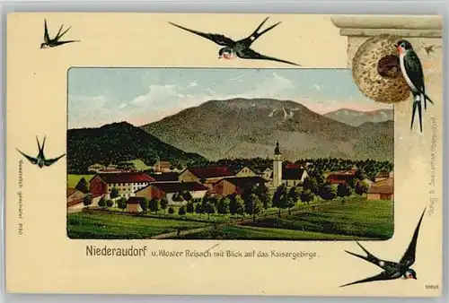 Niederaudorf Niederaudorf Kloster Reisach ungelaufen ca. 1900 / Oberaudorf /Rosenheim LKR