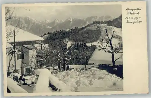 Hocheck Oberaudorf Gasthof x 1938 / Oberaudorf /Rosenheim LKR