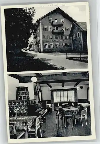 Degerndorf Inn Degerndorf Inn Gasthof Metzgerei zur Hecke x 1951 / Brannenburg /Rosenheim LKR