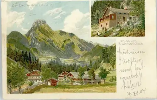 Niederndorf Kufstein Niederndorf Holzelsau Bruennstein x 1904 / Kufstein /Tiroler Unterland