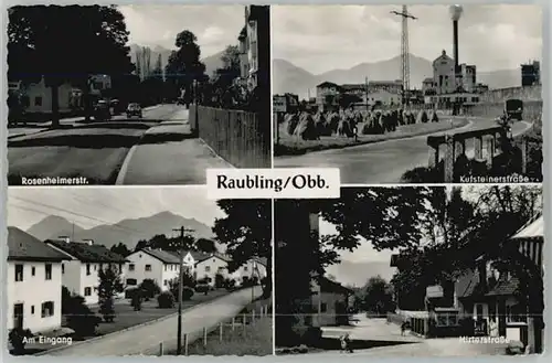 Raubling Rosenheimerstrasse Hirterstrasse Kufsteinerstrasse x 1962