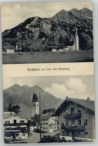 Nussdorf Inn Nussdorf Inn Heuberg x 1910 / Nussdorf a.Inn /Rosenheim LKR