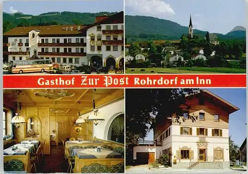 Rohrdorf Inn Rohrdorf Oberbayern Gasthof Pension Zur Post / Rohrdorf /Rosenheim LKR