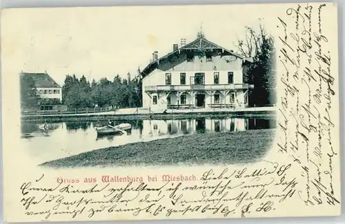 Wallenburg Wallenburg bei Miesbach x 1901 / Miesbach /Miesbach LKR