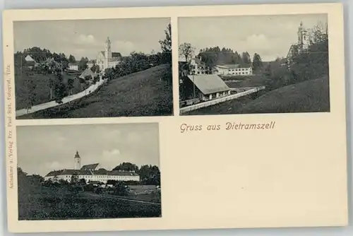 Dietramszell Dietramszell  ungelaufen ca. 1900 / Dietramszell /Bad Toelz-Wolfratshausen LKR