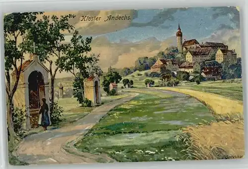 Erling Kloster Andechs KuenstlerA. Bernhard Feldpost x 1915
