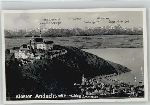 Herrsching Ammersee Kloster Andechs x 1938