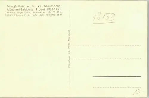Weyarn Weyarn Mangfallbruecke ungelaufen ca. 1920 / Weyarn /Miesbach LKR