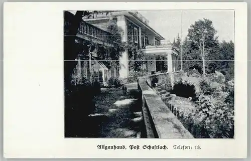 Schaftlach Schaftlach Allgaeuhaus ungelaufen ca. 1930 / Waakirchen /Miesbach LKR