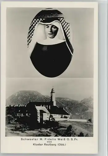 Sachsenkam Kloster Reutberg Schwester M. Fidelis Weiß o 1923