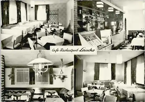 Geretsried Geretsried Cafe Restaurant Lauchs ungelaufen ca. 1965 / Geretsried /Bad Toelz-Wolfratshausen LKR