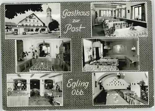 Egling Wolfratshausen Gasthaus Post x 1973