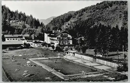 Wildbad Kreuth Wildbad Kreuth Schwimmbad Hotel Post ungelaufen ca. 1955 / Kreuth /Miesbach LKR